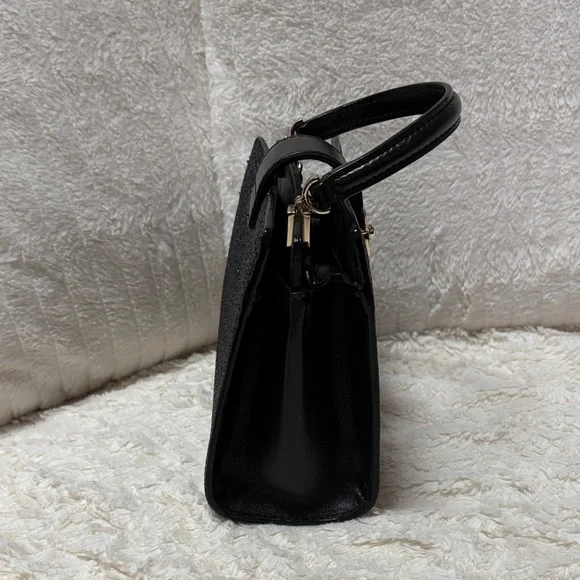 Kate Spade Sunset Lane Kirin Black Glitter Bag with Chain - Picture 7 of 9